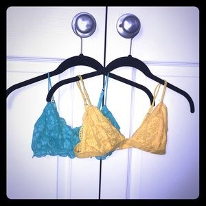 NEW colorful bralettes